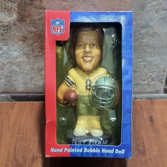 NFL Troy Aikman Hand Painted Bobblehead Doll 2002 - Picture 12 of 12